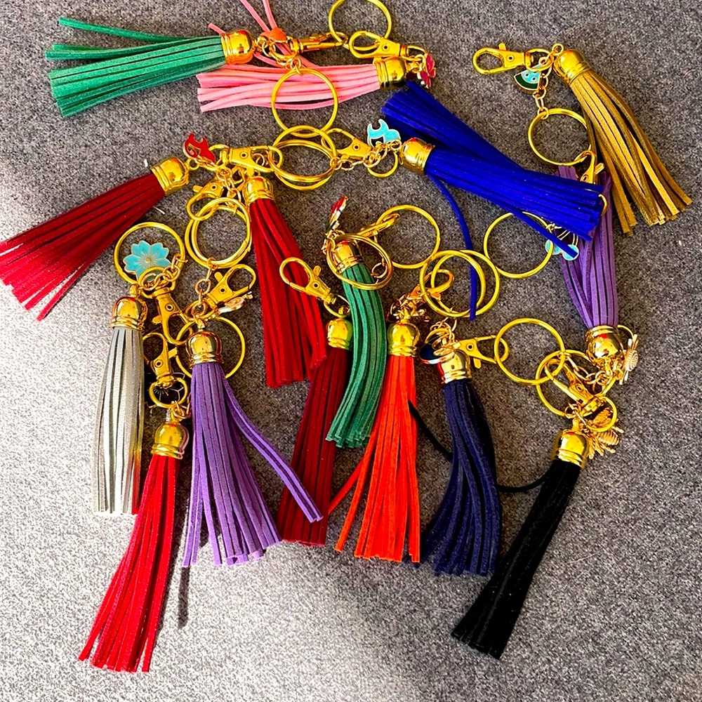 #27 Cute Tassel Keychains Set Of 2